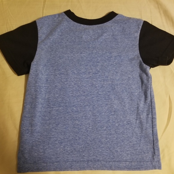3T boys Garanimals blue & black short sleeve shirt - Picture 2 of 3